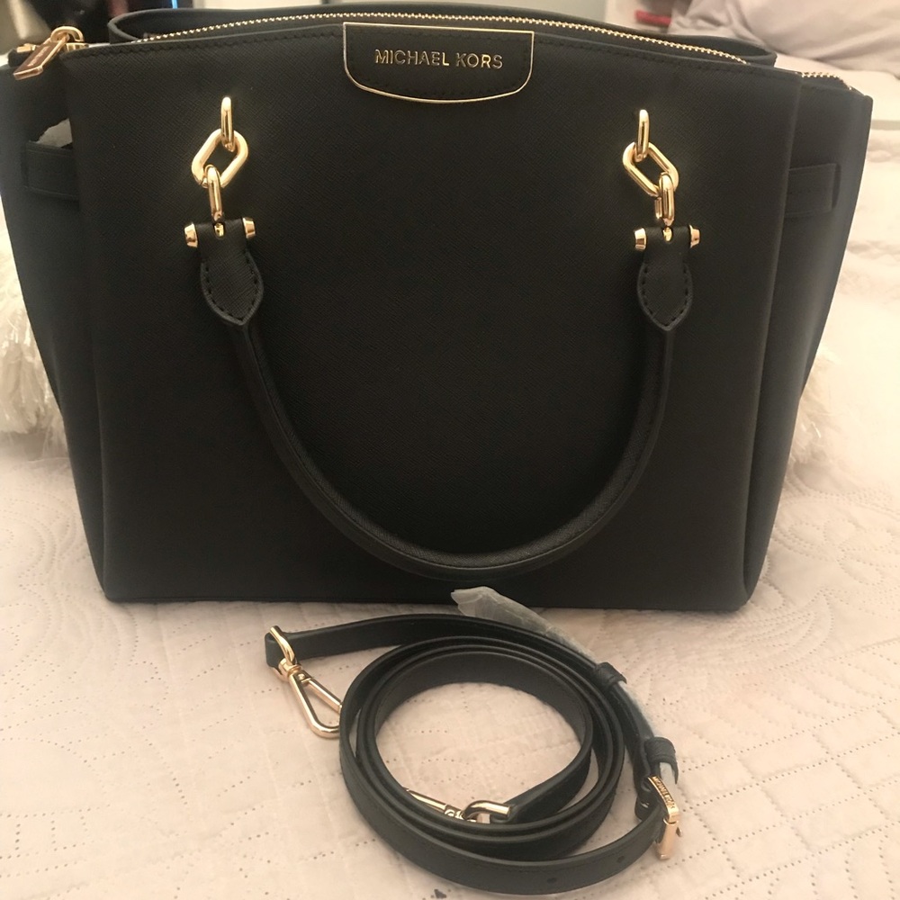 Michael Kors Saffiano Leather Satchel - Picture 8 of 8